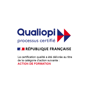 Logo Qualiopi certification qualité des organismes de formation, action de formation